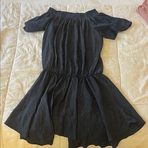 Ramy Brook Charcoal Off-Shoulder Top